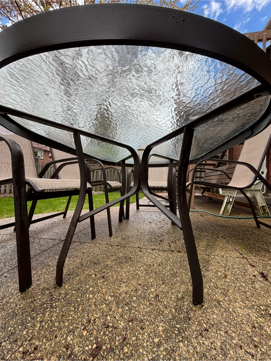 Patio Dining Set with Glass Table and 6 Chairs - photo 5