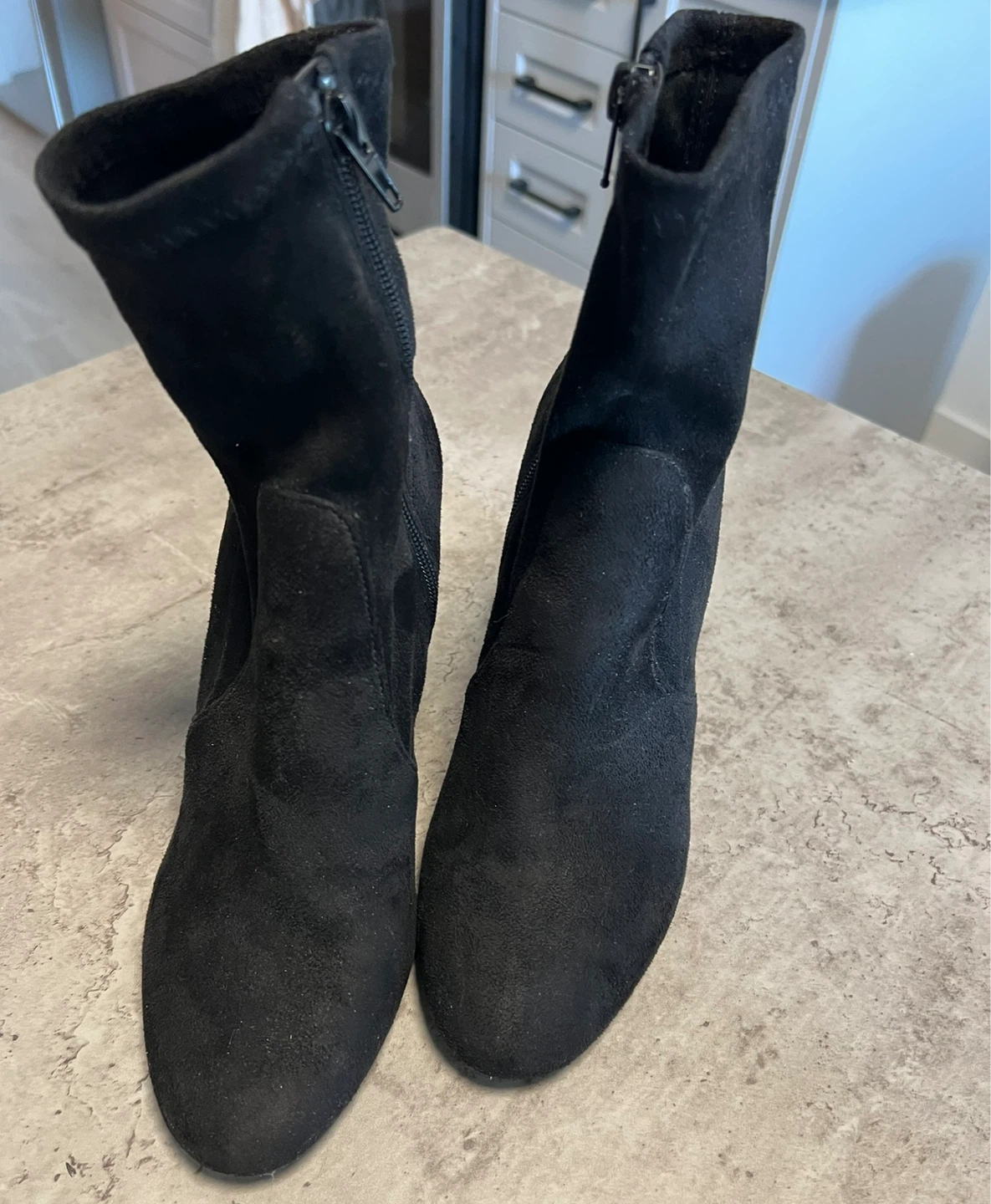 Black Suede Ankle Boots