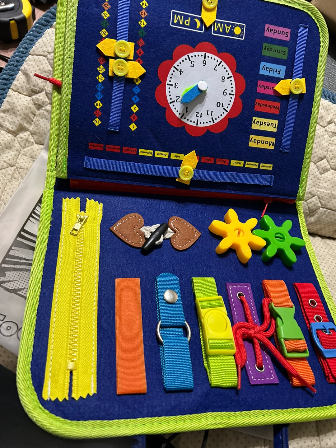 New-Toddler Busy Board Dinosaur Design!