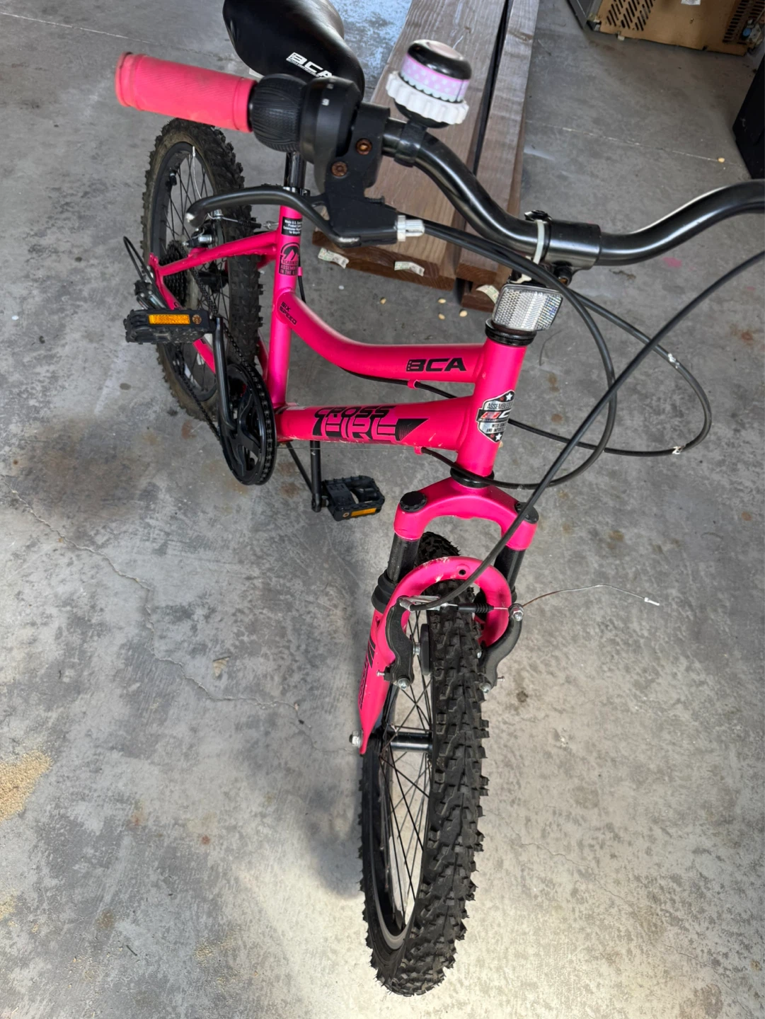 BCA Six Speed "Crossfire" Pink Kids Bike