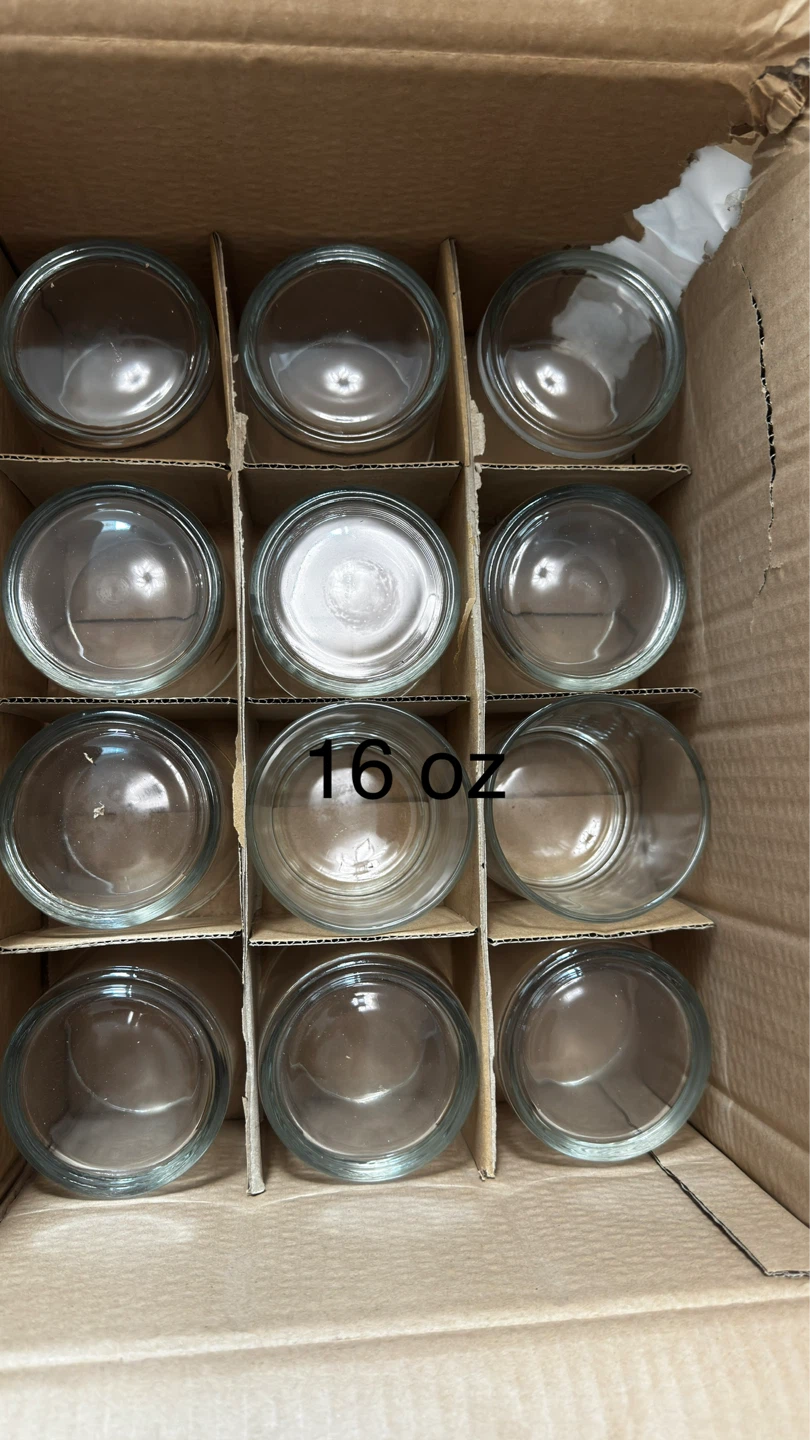 Candle jars and lids, Glass jar and lids - photo 4