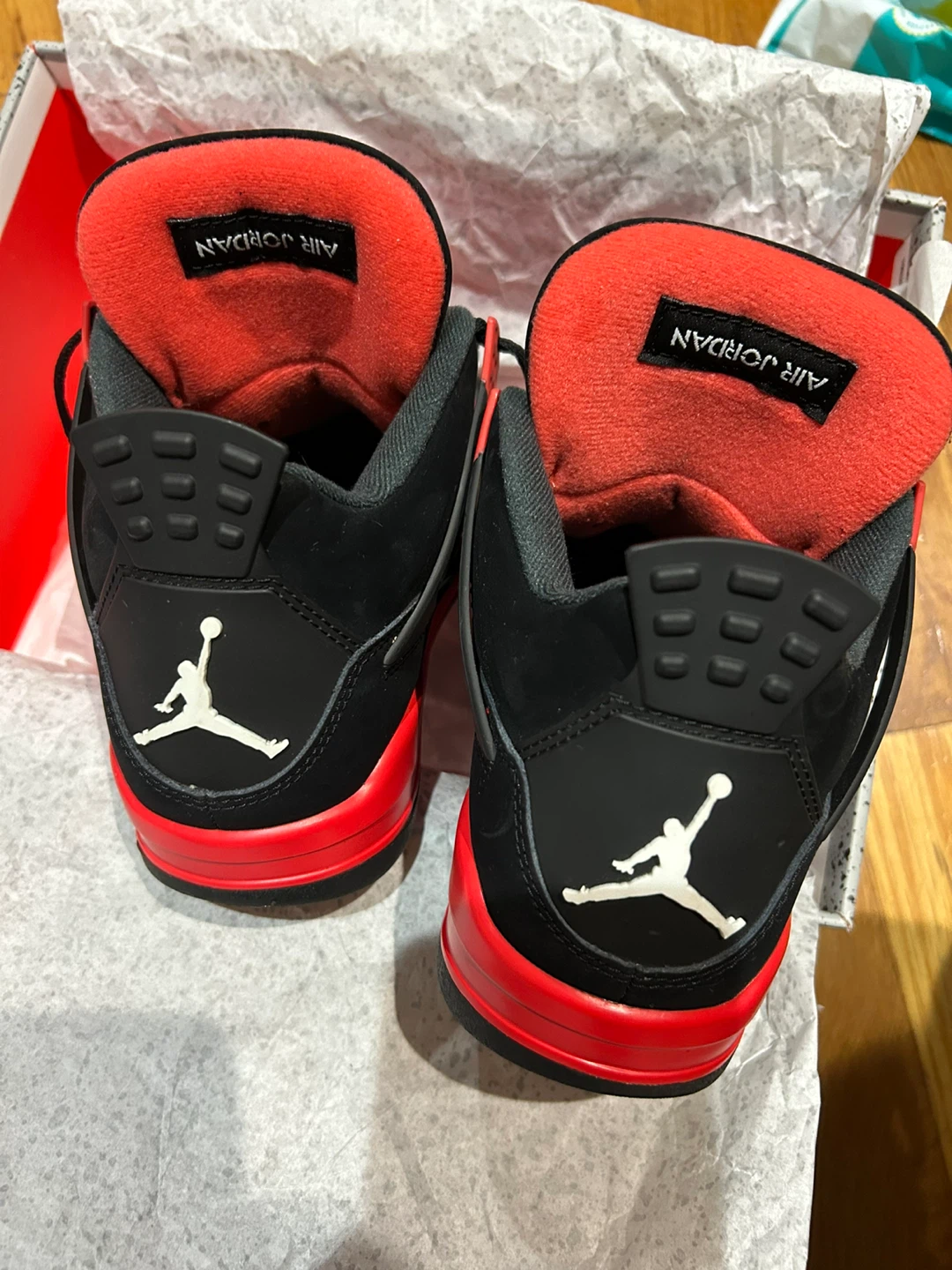Air Jordan 4 Retro 'Bred Reimagined' Black Red Size 8 Mens - photo 2