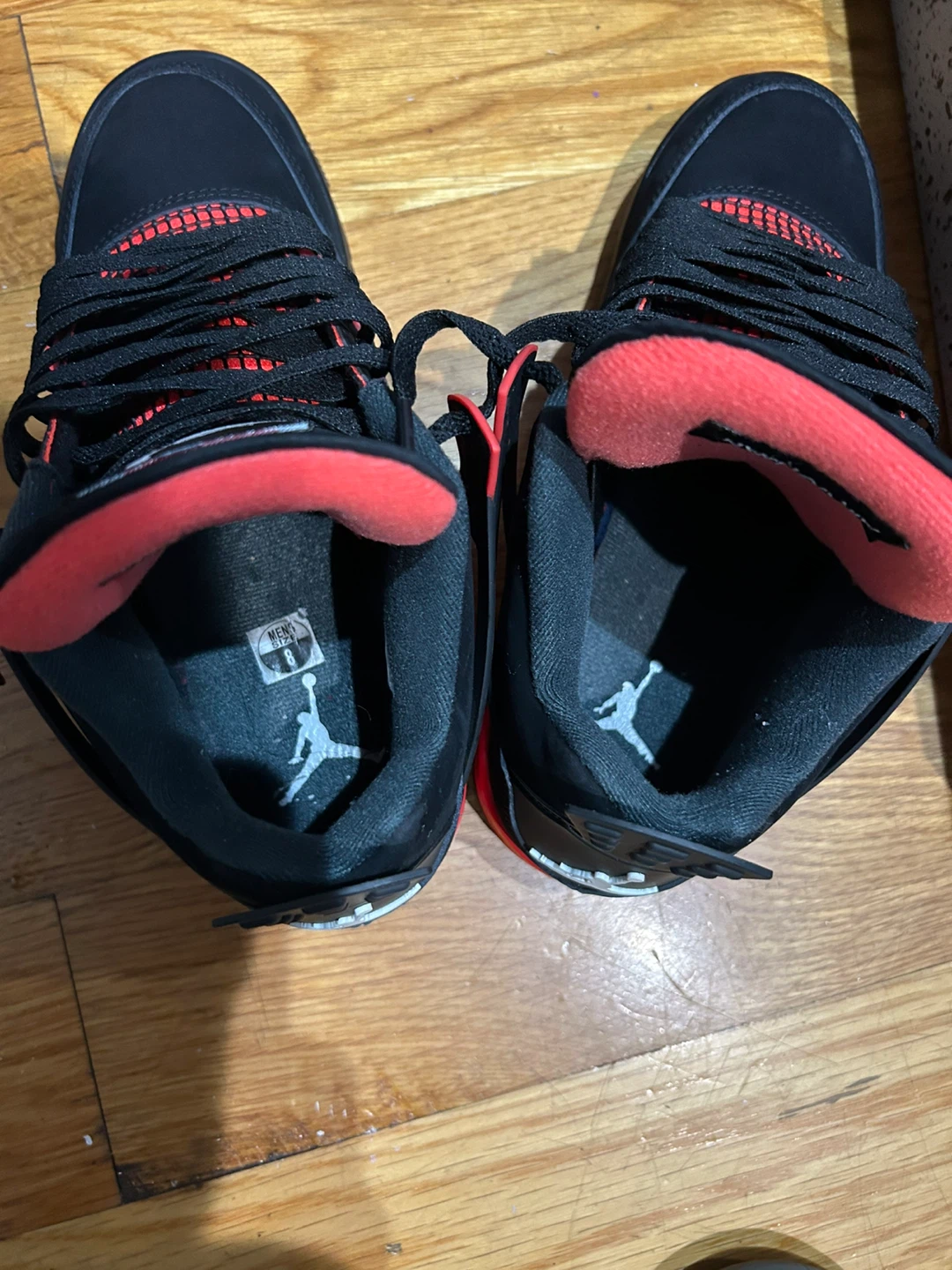Air Jordan 4 Retro 'Bred Reimagined' Black Red Size 8 Mens - photo 4