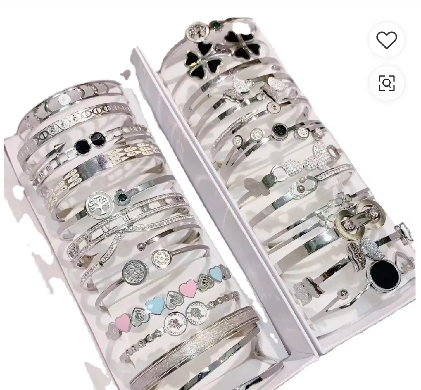 Set of Fashion Bracelets - Gold and Silver Tones - photo 3