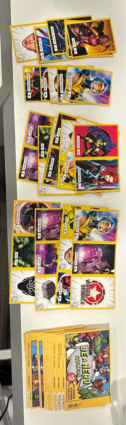 Marvel Be A Hero Stickers