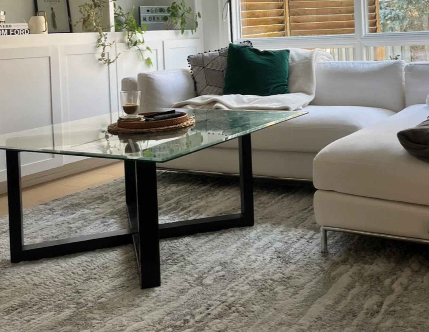 Modern Glass Top Coffee Table