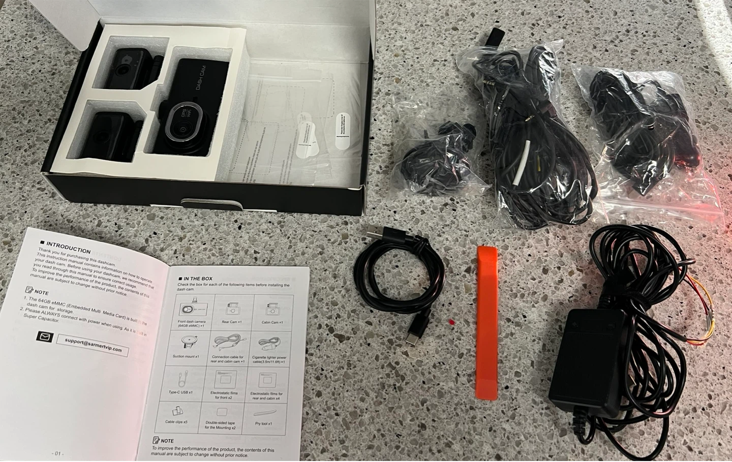 Sarmert 3 Channel Dash Cam & Hardwire Kit - photo 4