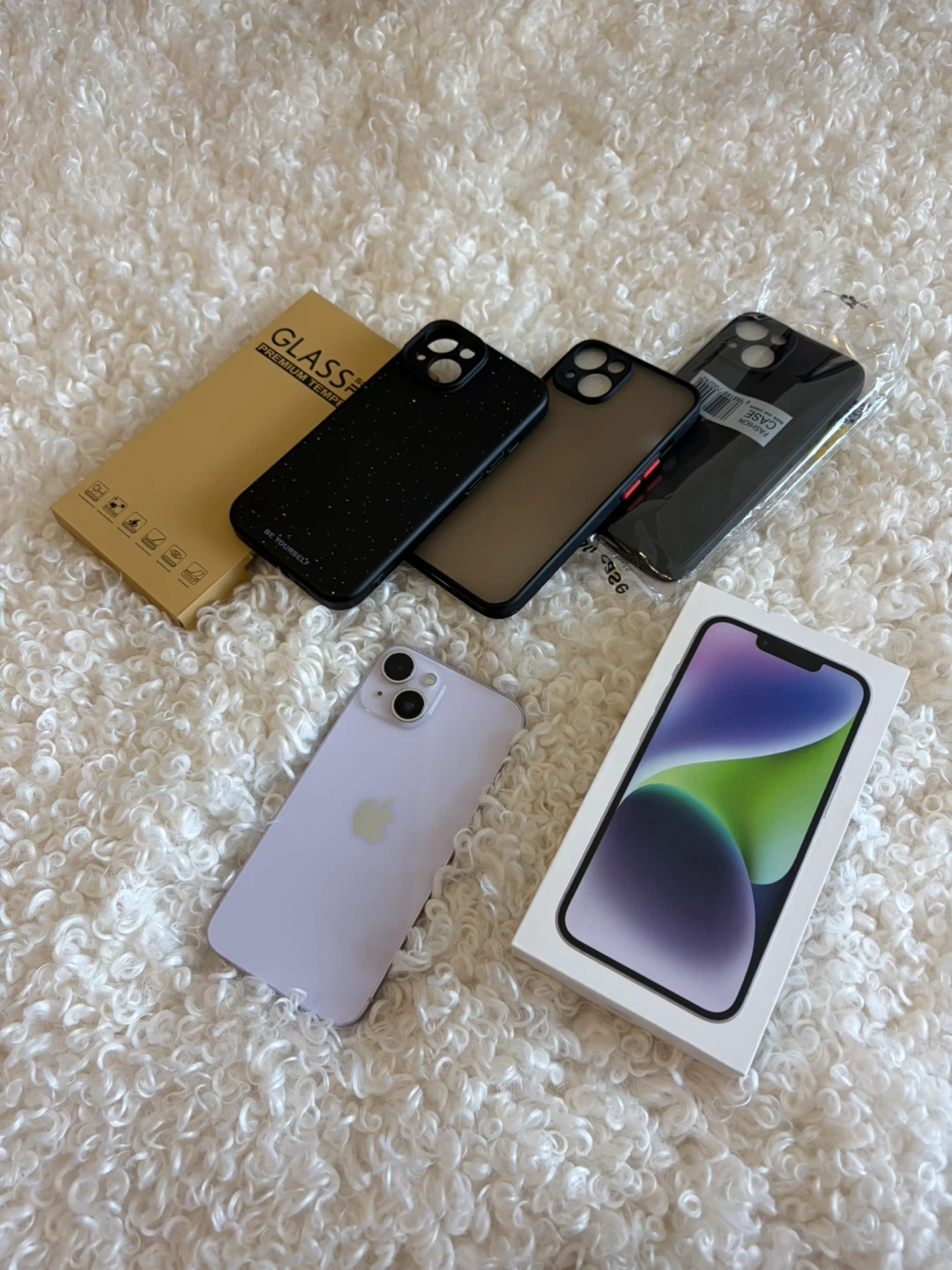 Apple iPhone 14 (128 GB, Purple) with accessories - photo 3