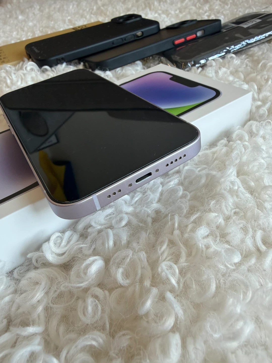 Apple iPhone 14 (128 GB, Purple) with accessories - photo 5