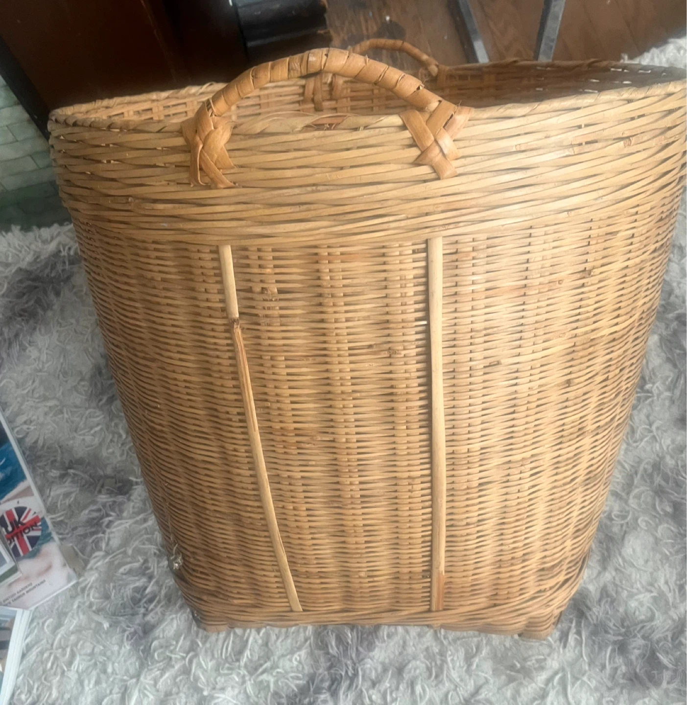 Large Woven Laundry Basket - photo 4