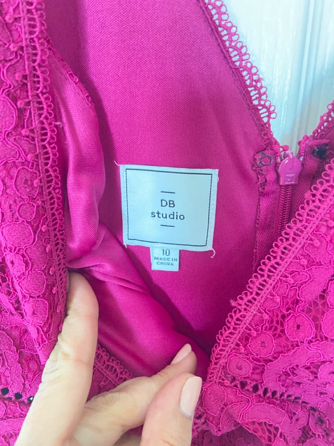 DB Studio Pink Lace Dress Size 10 - photo 2