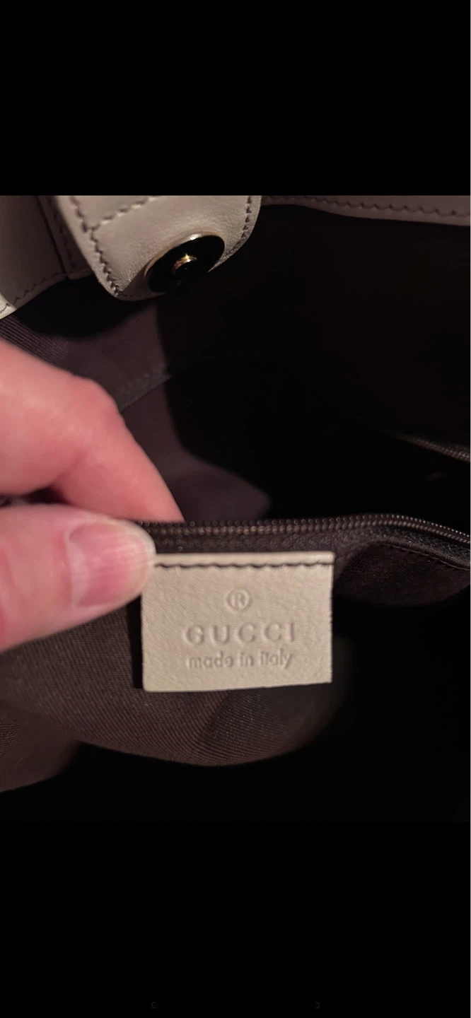 Gucci Monogram Canvas Tote Bag with Leather Trim - photo 5