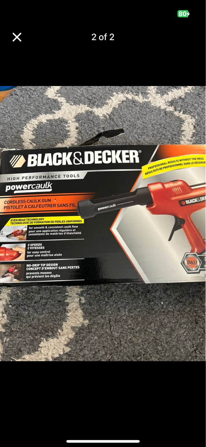 BLACK+DECKER powercaulk Cordless Caulk Gun - photo 2