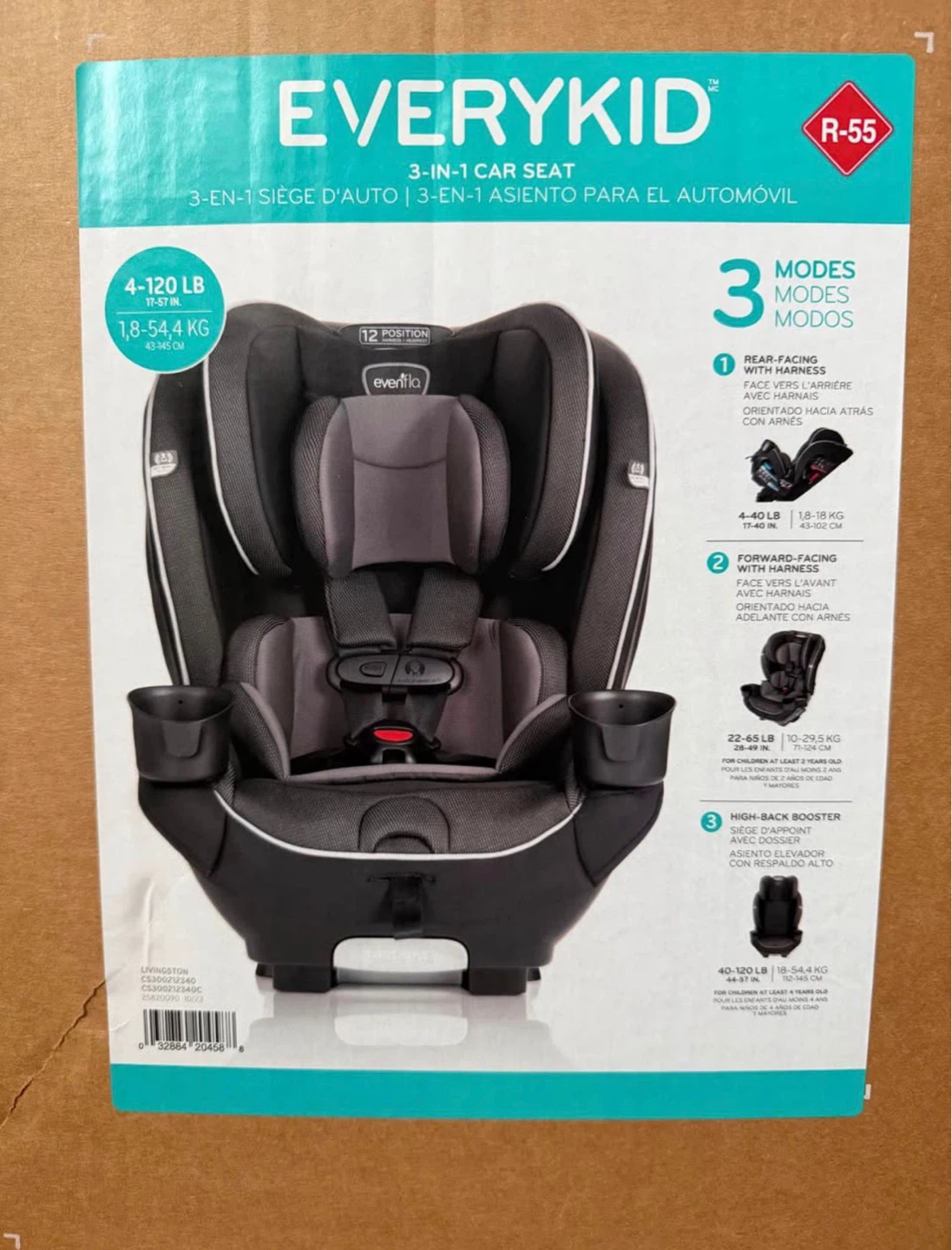 EVENFLO 3 IN 1 CARSEAT