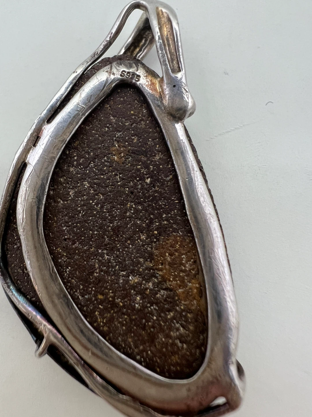 Sterling Silver and Boulder Opal Pendant - photo 4