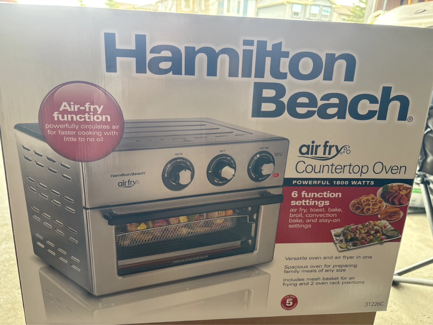 Hamilton Beach Air Fry Countertop Oven