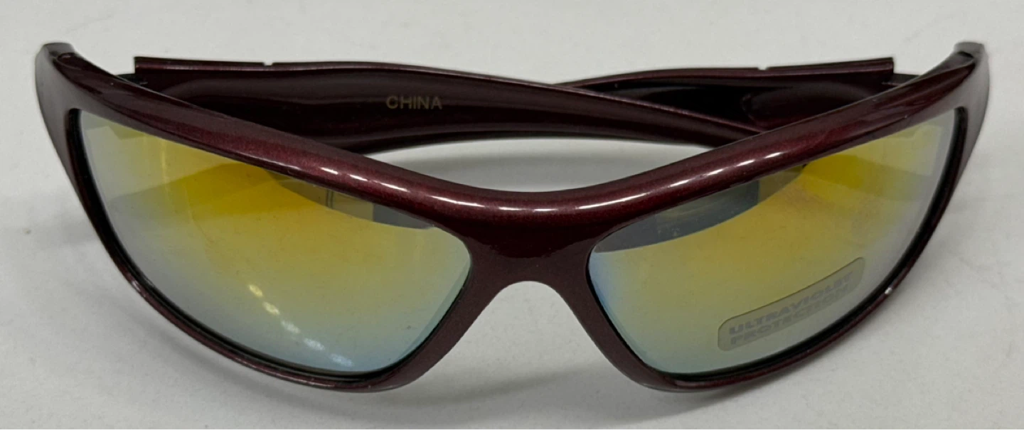 New Burgundy and Yellow Sunglasses