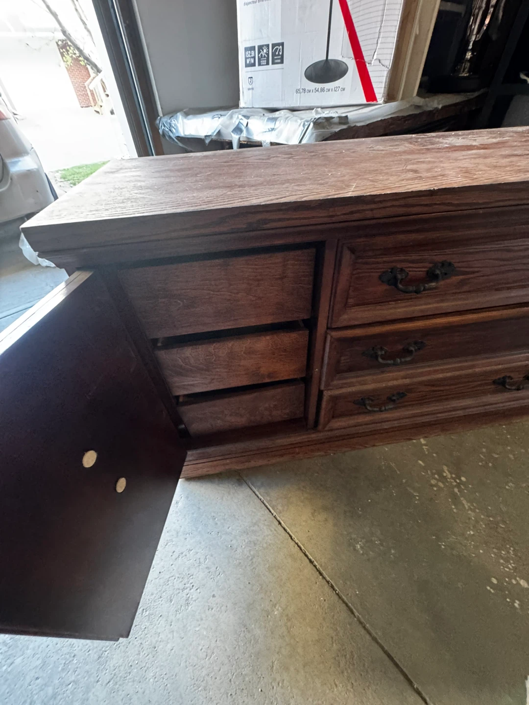 Solid Wood Storage Cabinet / Buffet / TV Stand – 64” - photo 3
