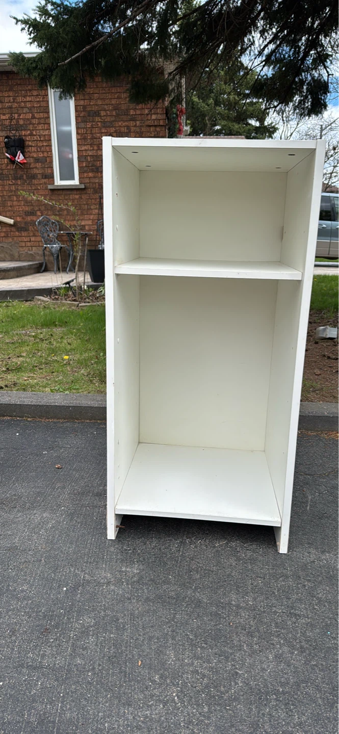 White Open Shelf Unit