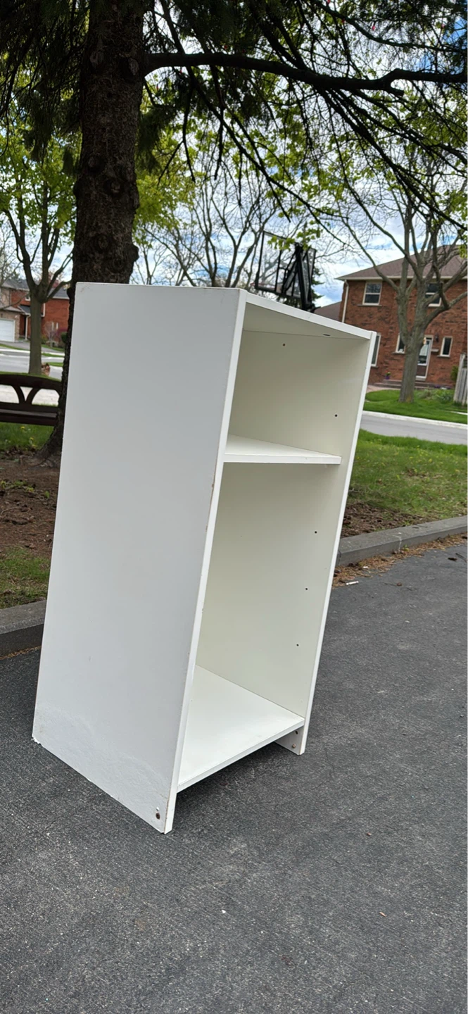 White Open Shelf Unit - photo 3