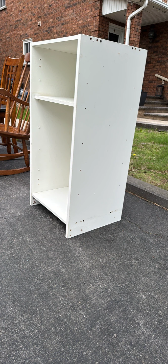 White Open Shelf Unit - photo 2