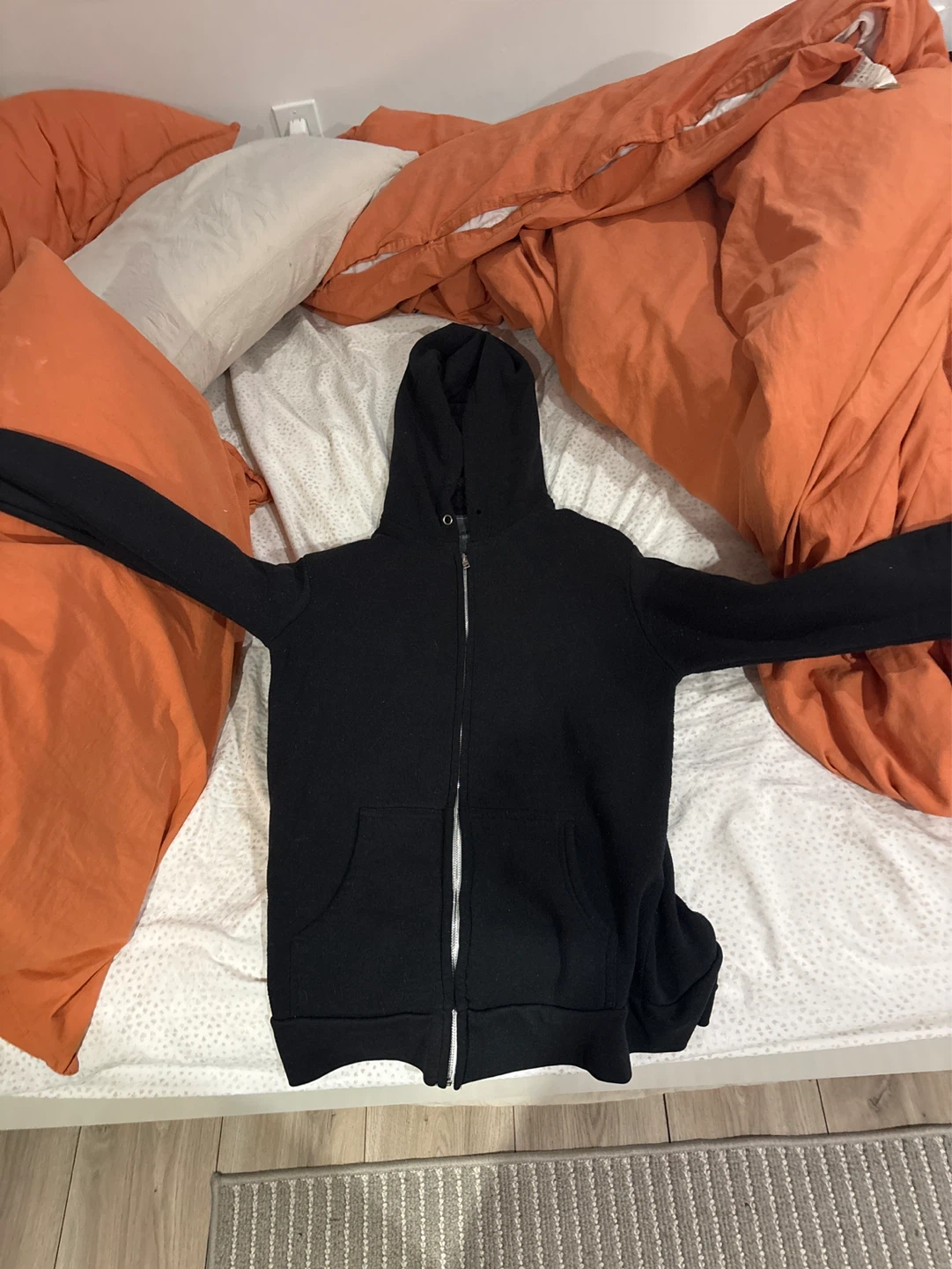 Black Zip-Up Hoodie - photo 3