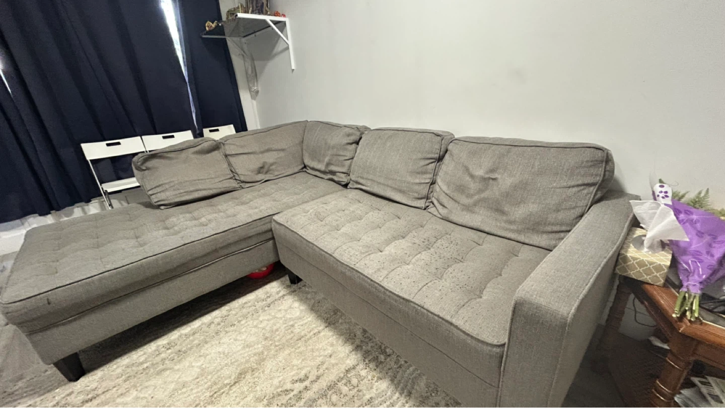 Grey Sectional Sofa - photo 2