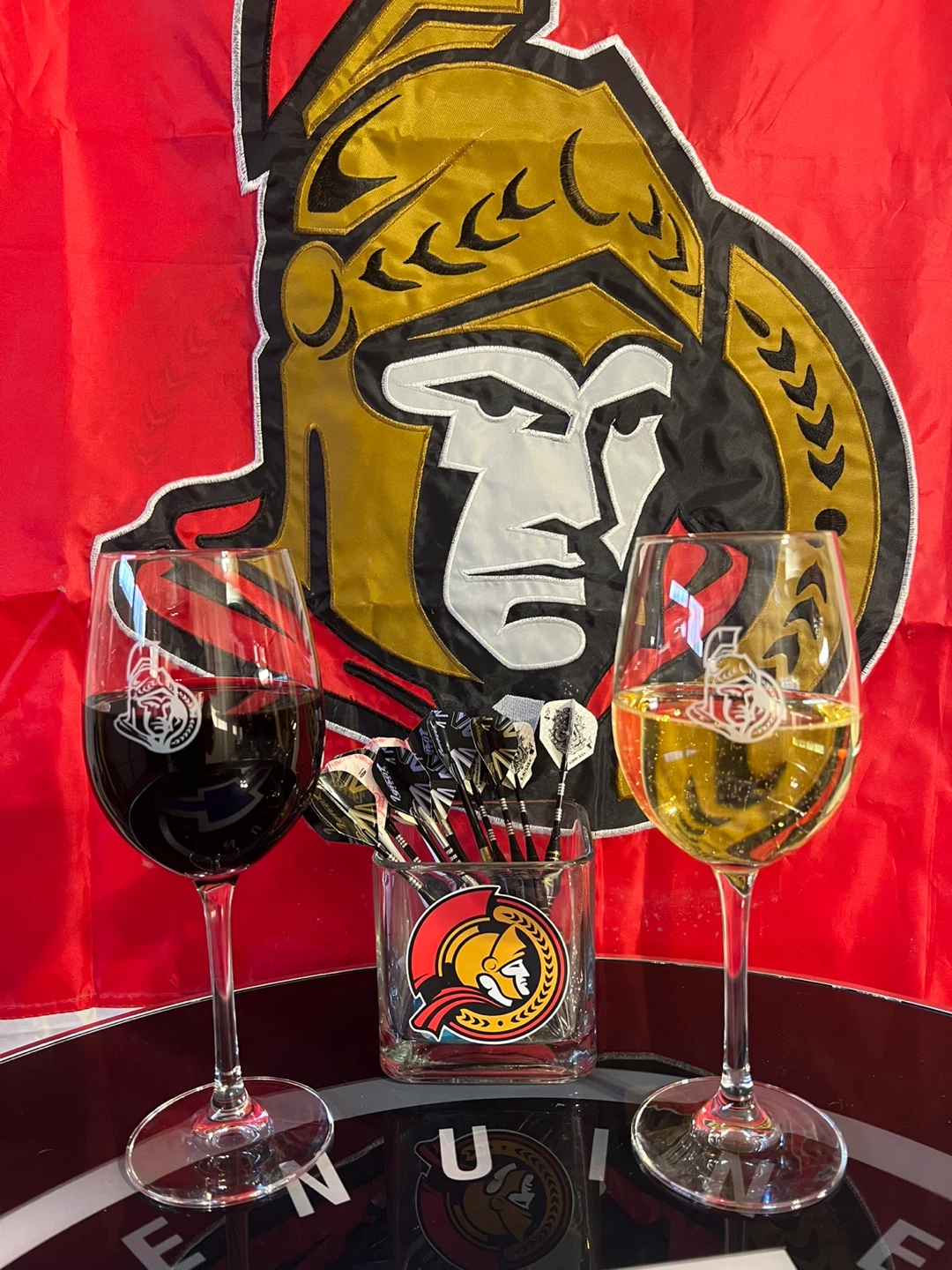 Ottawa Senators Wine Glasses - Set of 2
