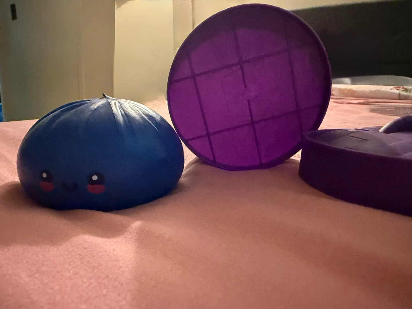 Blueberry Dumpling Squishy Toy with Purple Container - photo 2