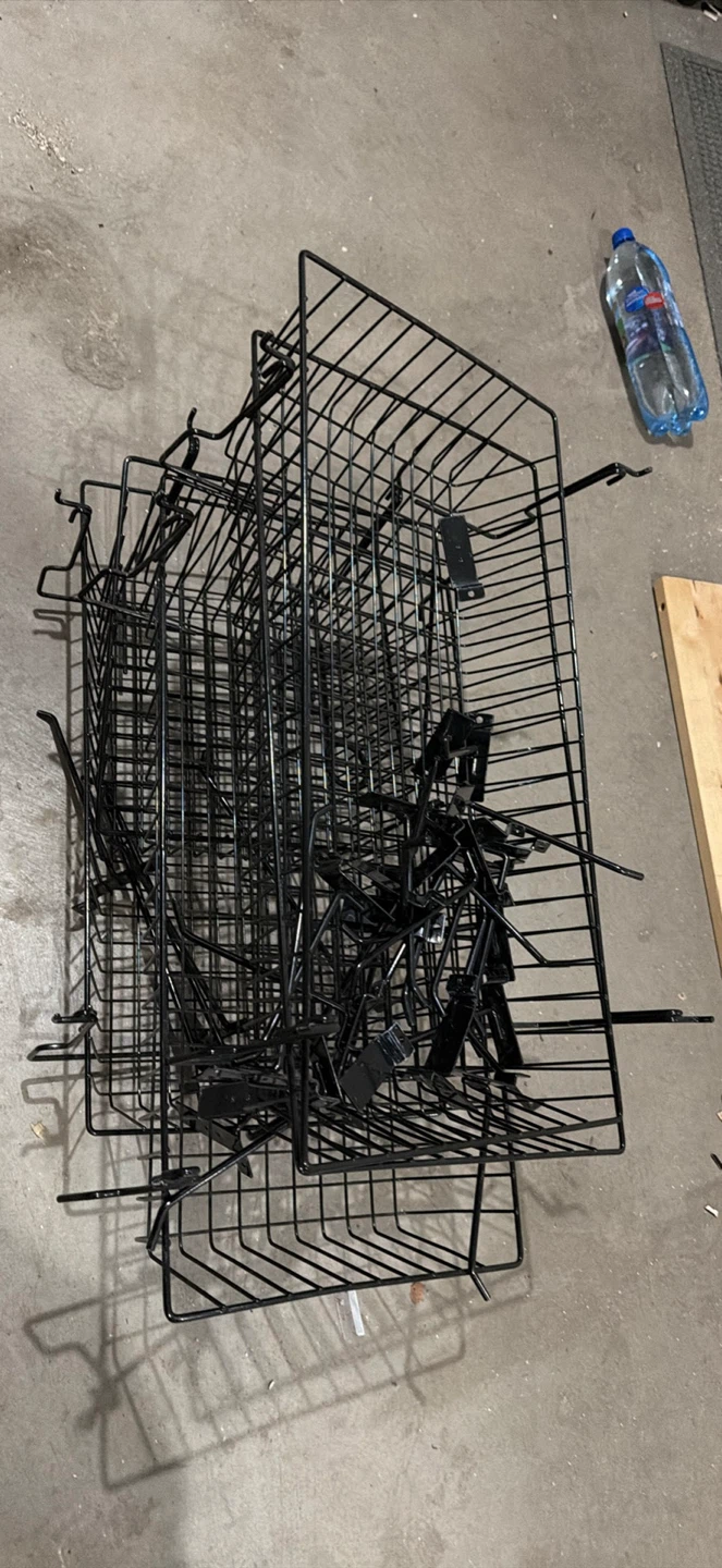 Black Wire Display Shelving Unit