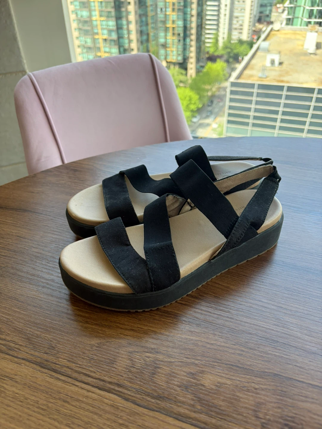 Naturalizer Soul Suede Strappy Sandals, Size 7.5