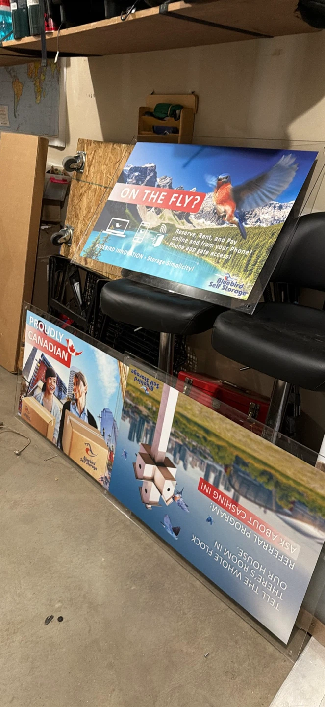 Bluebird Self Storage Sign