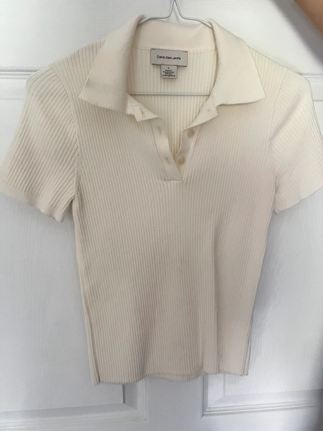 Calvin Klein Jeans Ribbed Polo Shirt