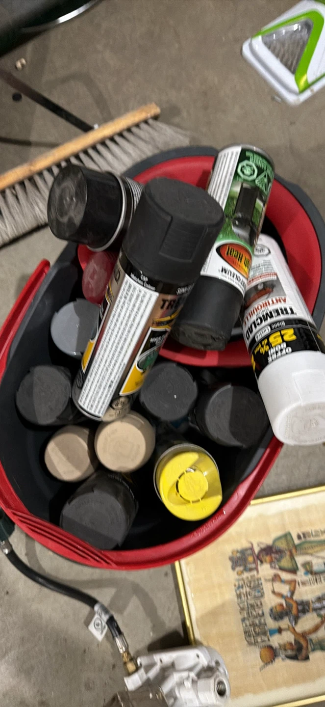 Assorted Spray Paint Cans
