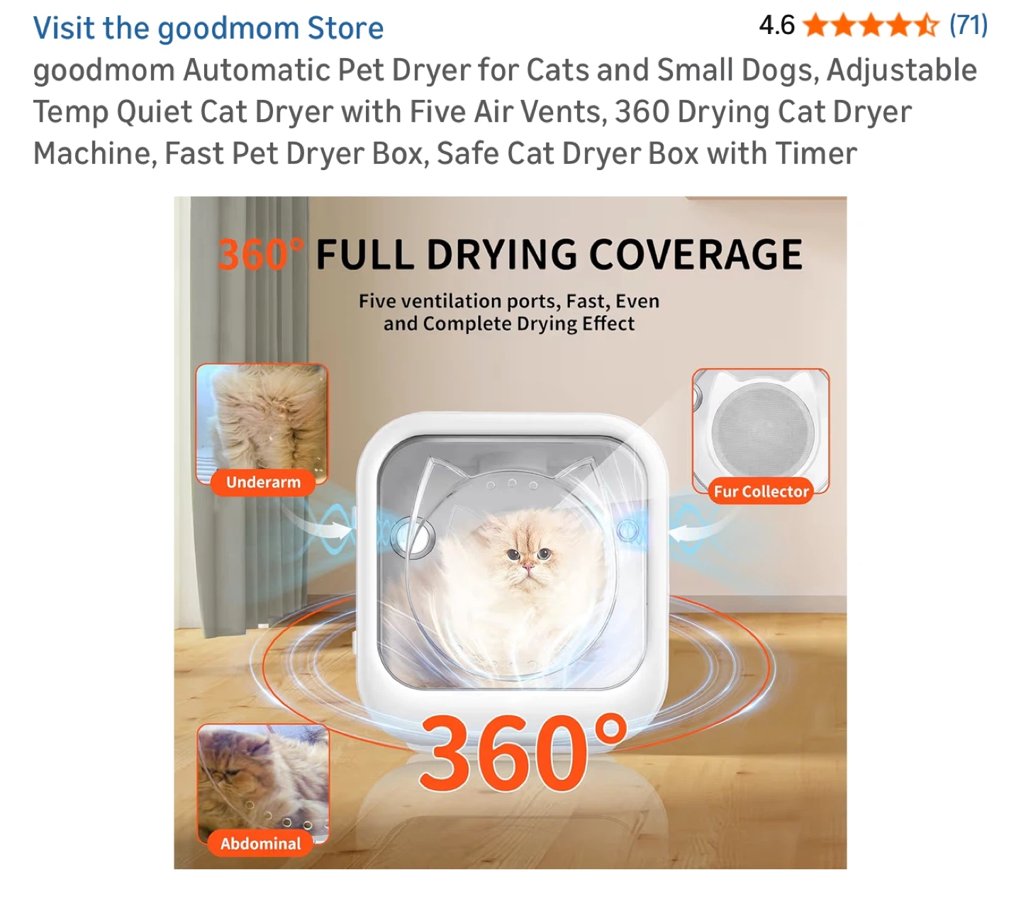 Automatic Pet Dryer – Used Twice, Like New - photo 4