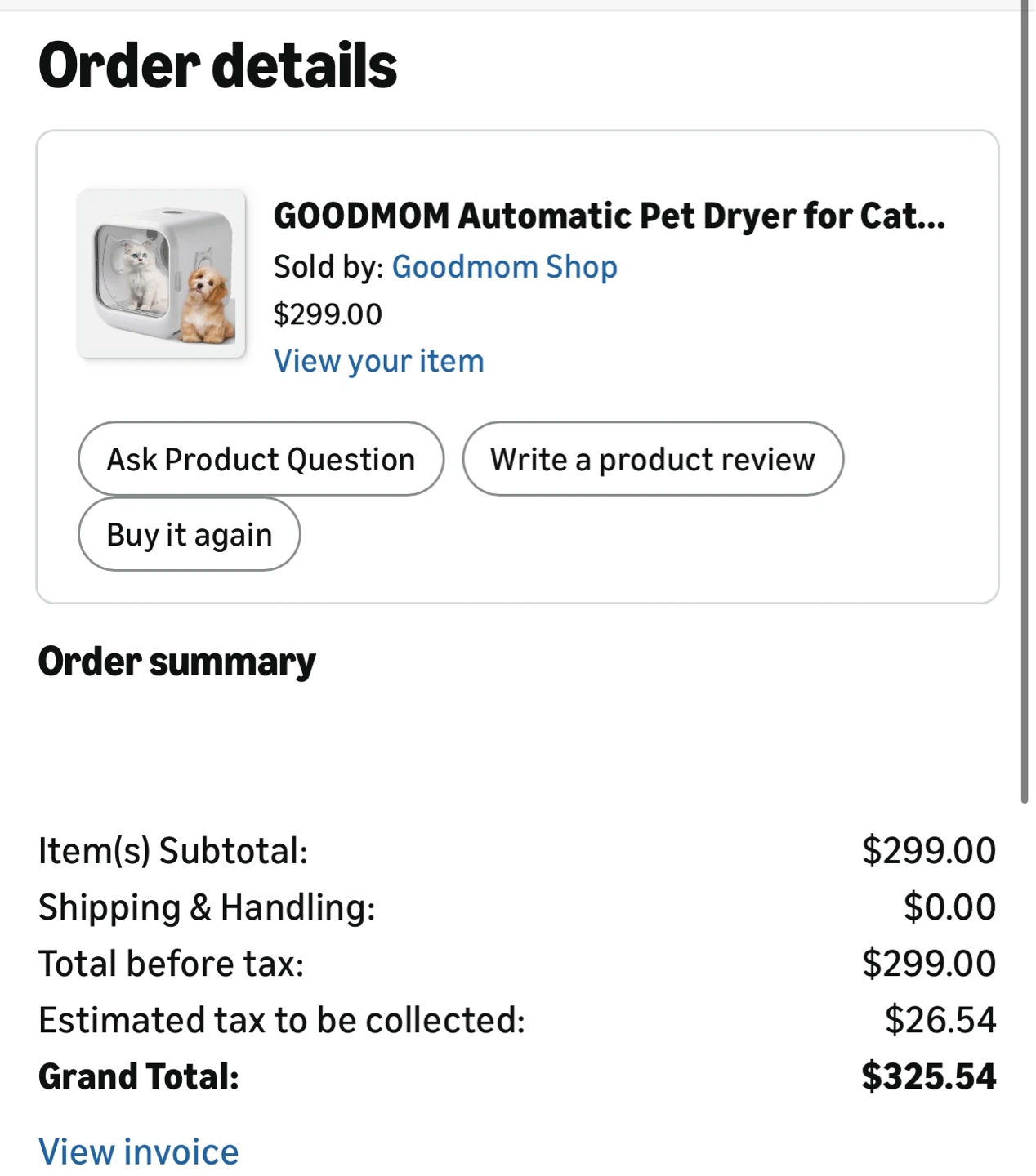 Automatic Pet Dryer – Used Twice, Like New - photo 2