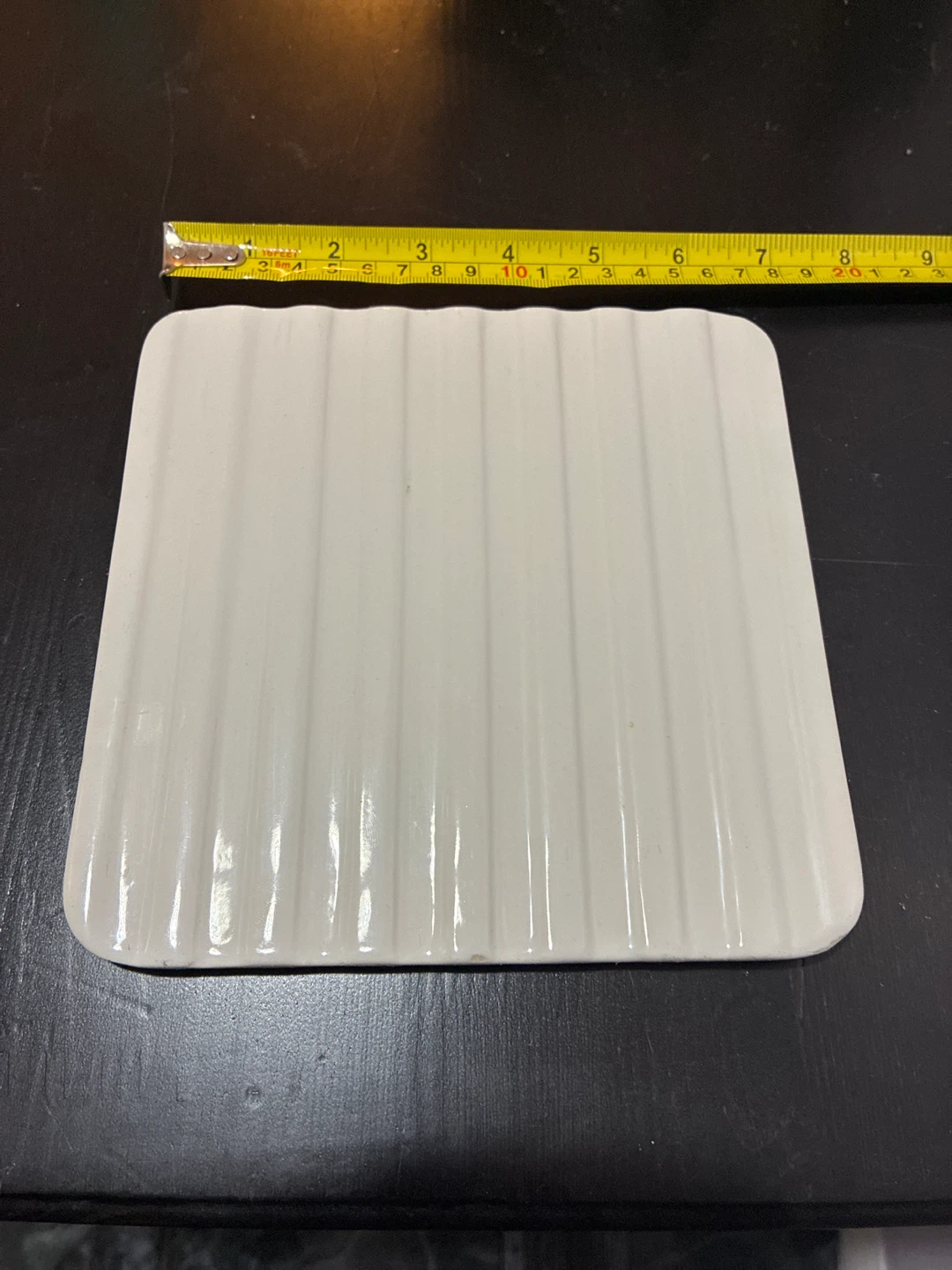 Cream Ceramic Serving Plate - photo 2
