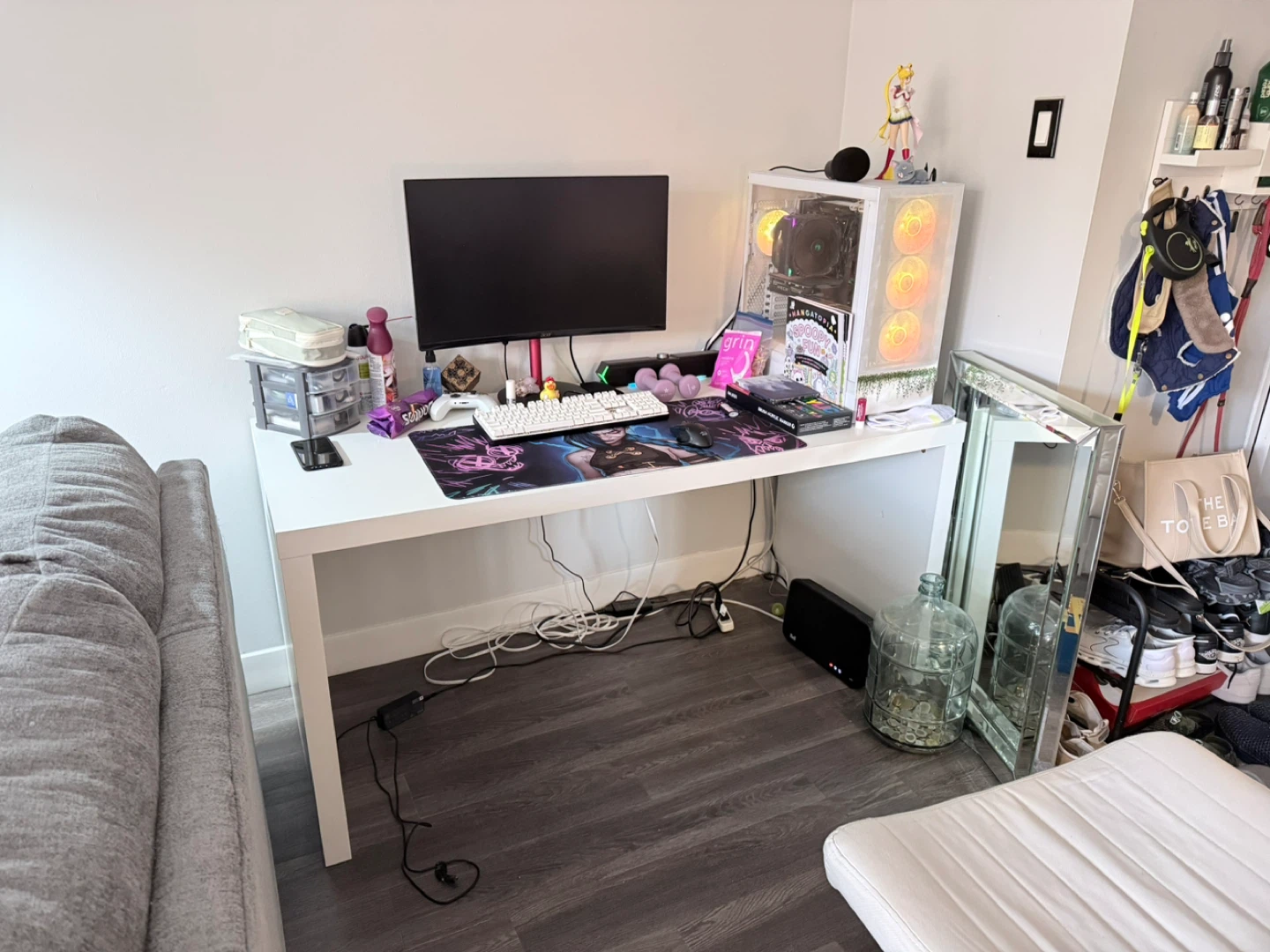 White IKEA Desk ONLY