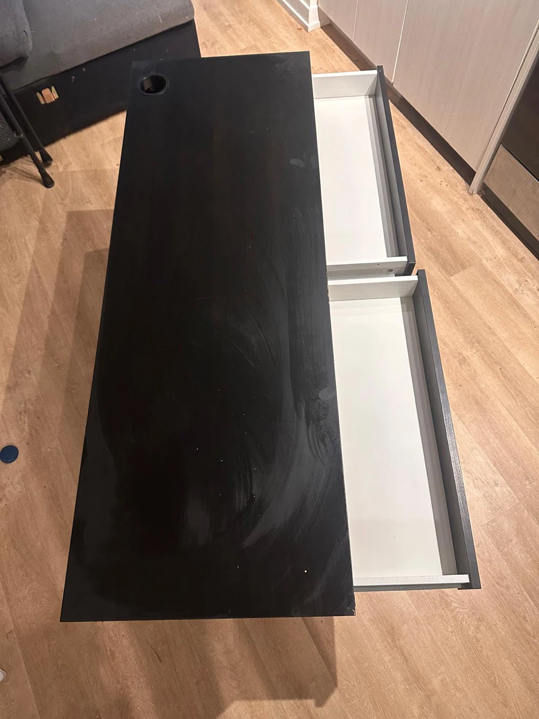 Black Desk with Two Drawers - photo 4