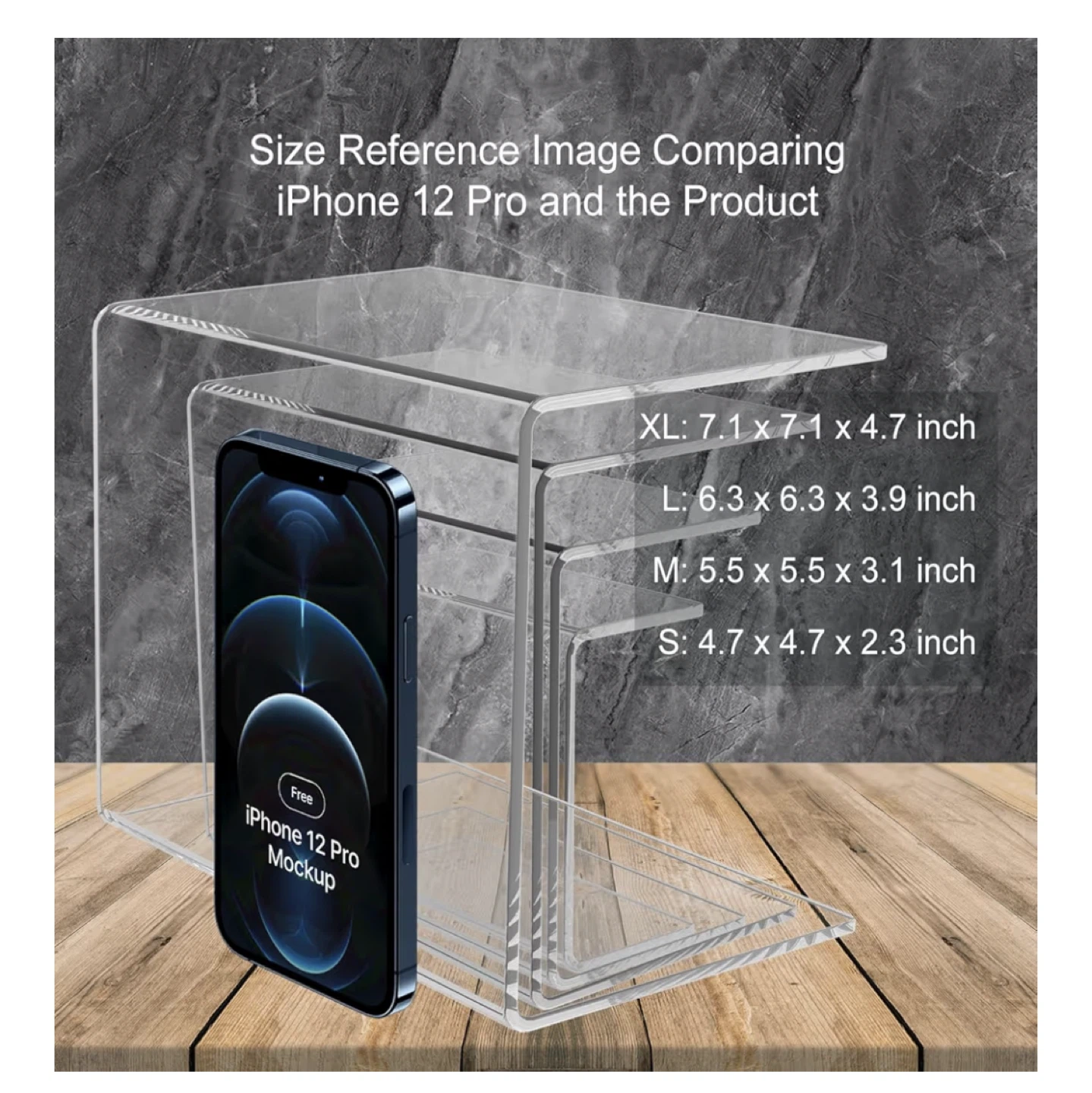 BlueValley Acrylic Display Risers Set of 4 - photo 3