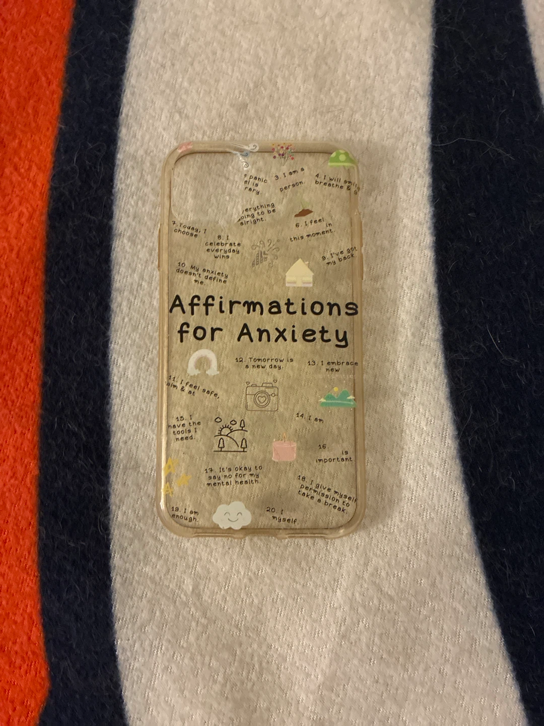 Affirmations for Anxiety Phone 11 Case Insert
