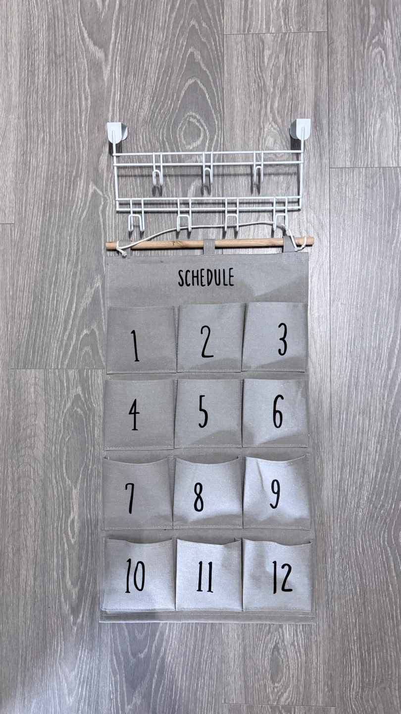 Fabric Wall Organizer with Door Hook Rack