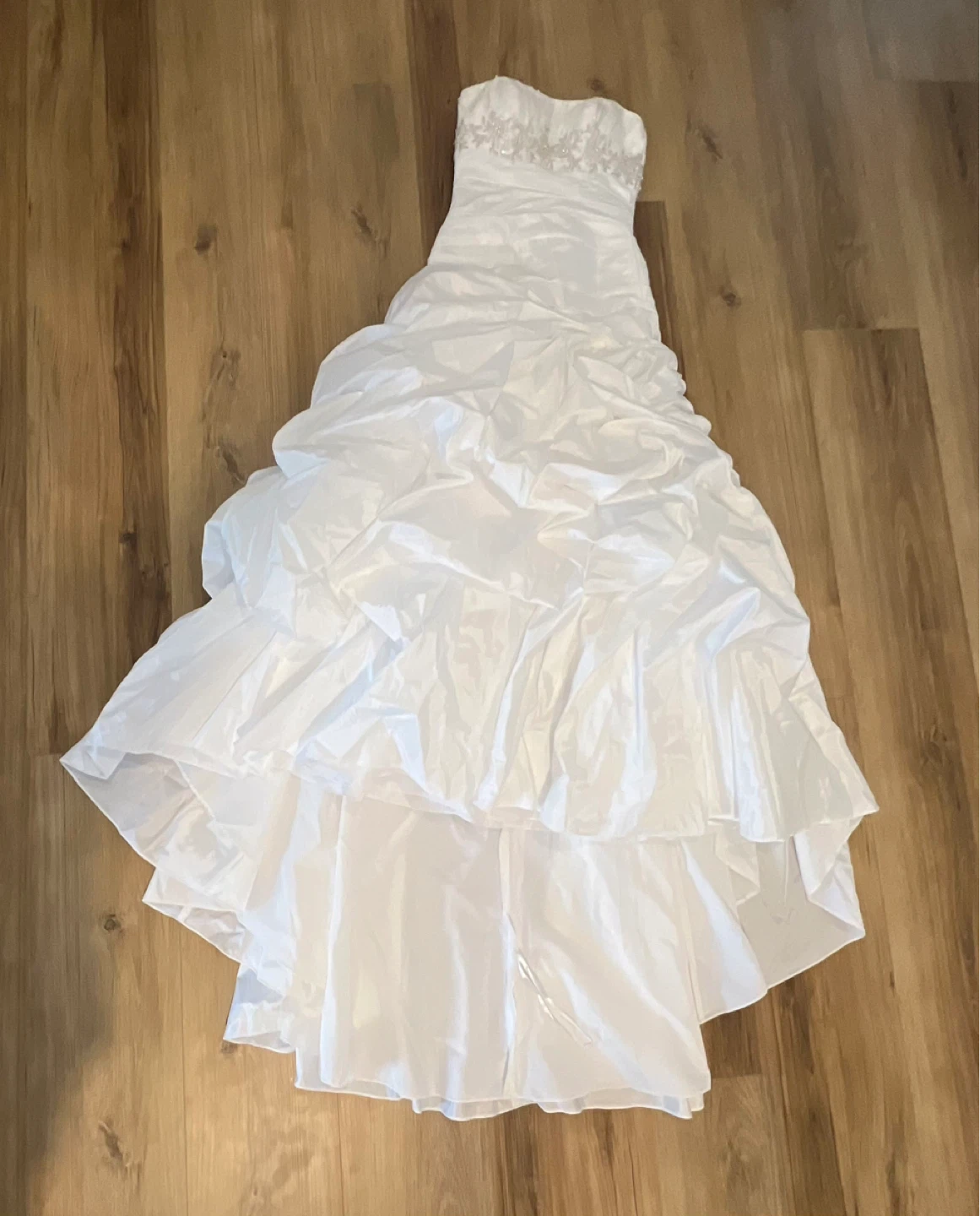 David's Bridal White Wedding Dress Size 4