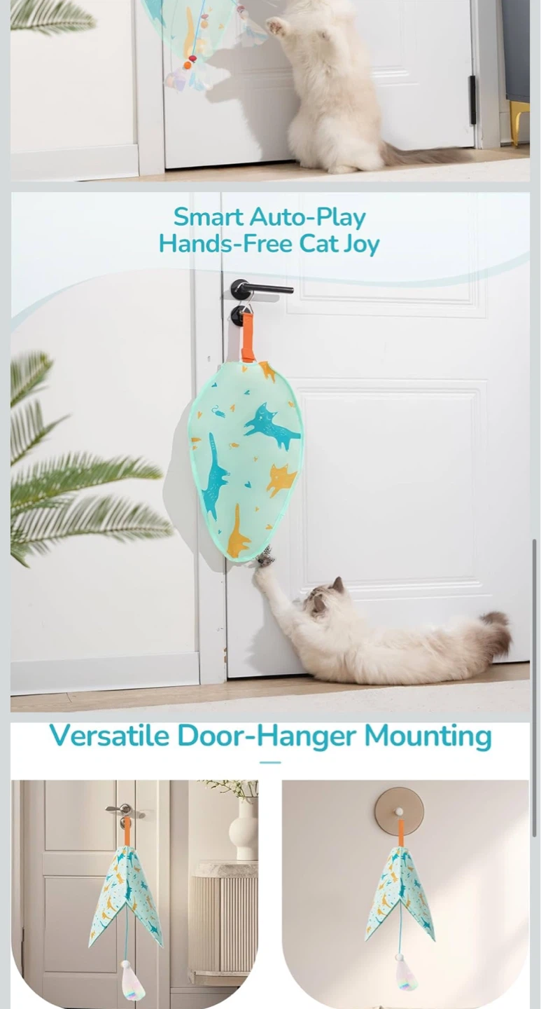 Interactive Cat Toy with Swappable Attachments - photo 4