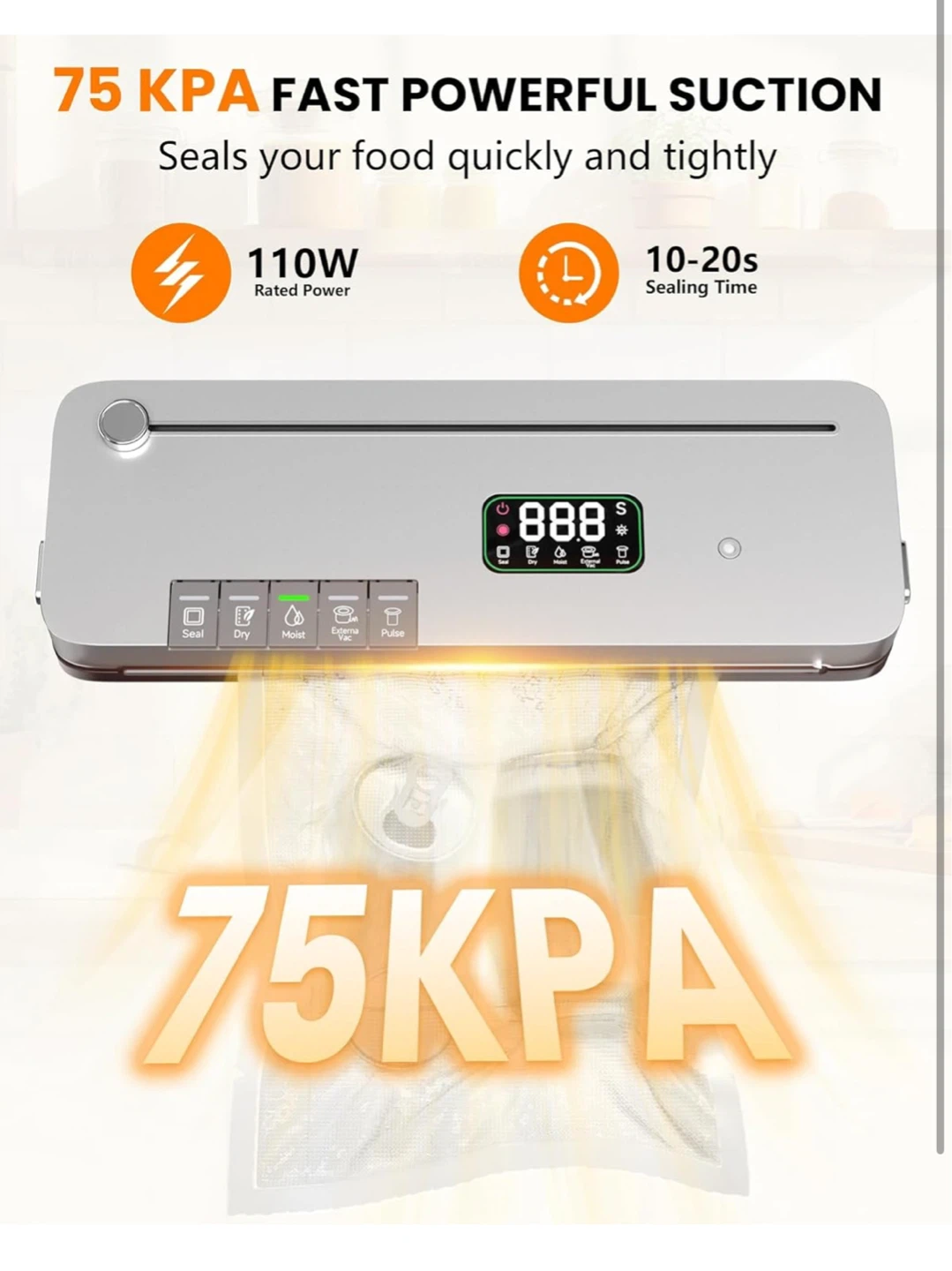 Silver Vacuum Sealer Machine - photo 2