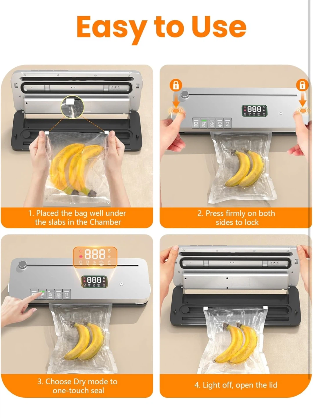 Silver Vacuum Sealer Machine - photo 4