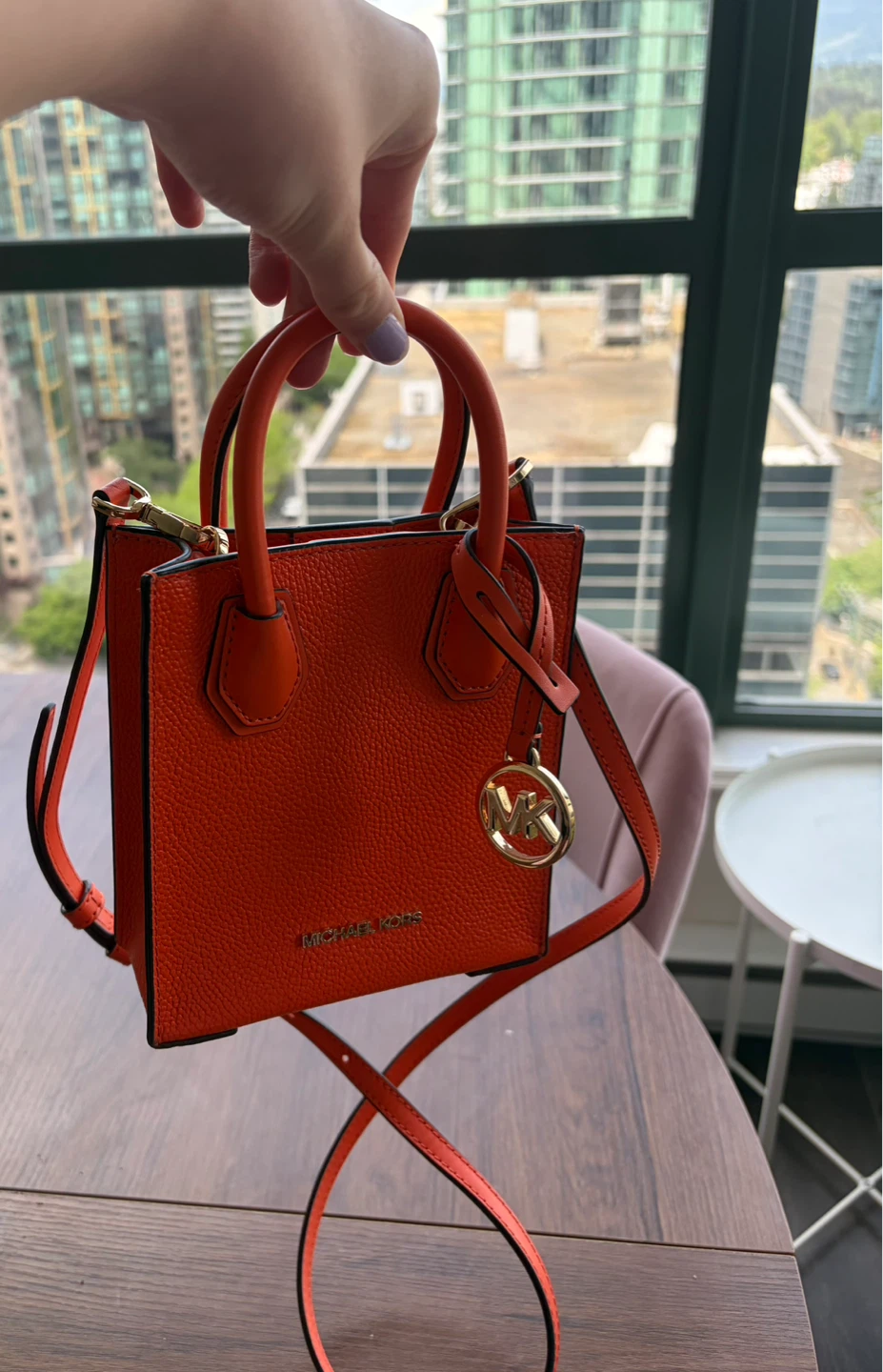 Michael Kors Mercer Extra-Small Pebbled Leather Crossbody Bag - photo 2
