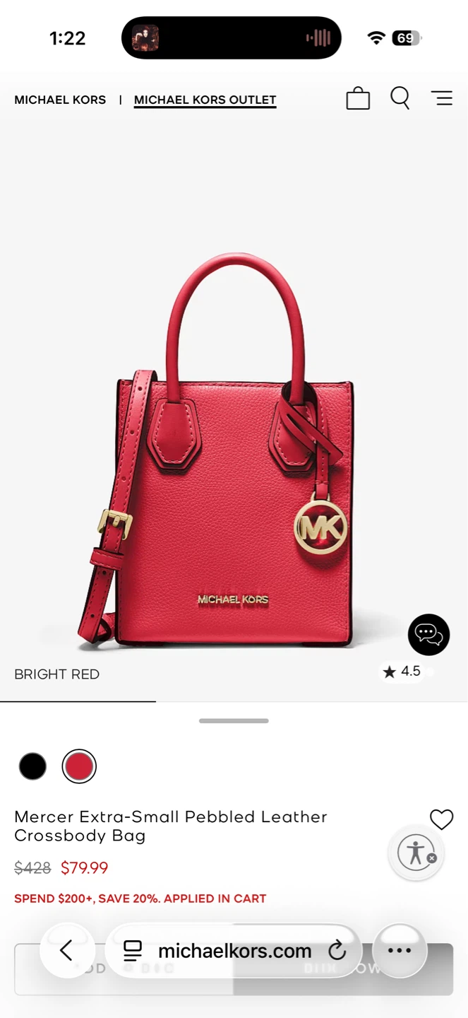 Michael Kors Mercer Extra-Small Pebbled Leather Crossbody Bag - photo 4