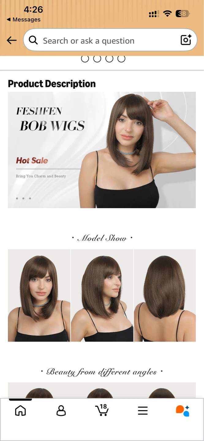 Brown wig - photo 2