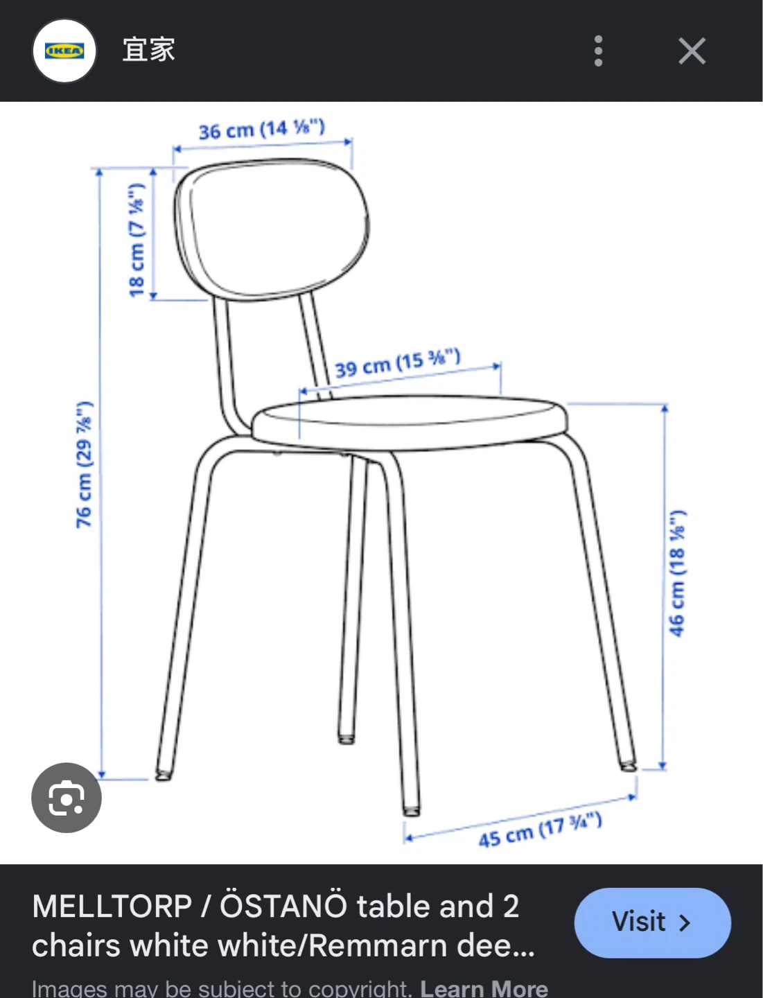 IKEA MELLTORP Table / 3 chairs ÖSTANÖ - photo 4